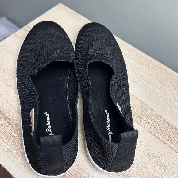 Tommy Bahama Black Slip On Shoes Sneakers Mesh Lighweight Travel Casual size 7.5 - Picture 6 of 8